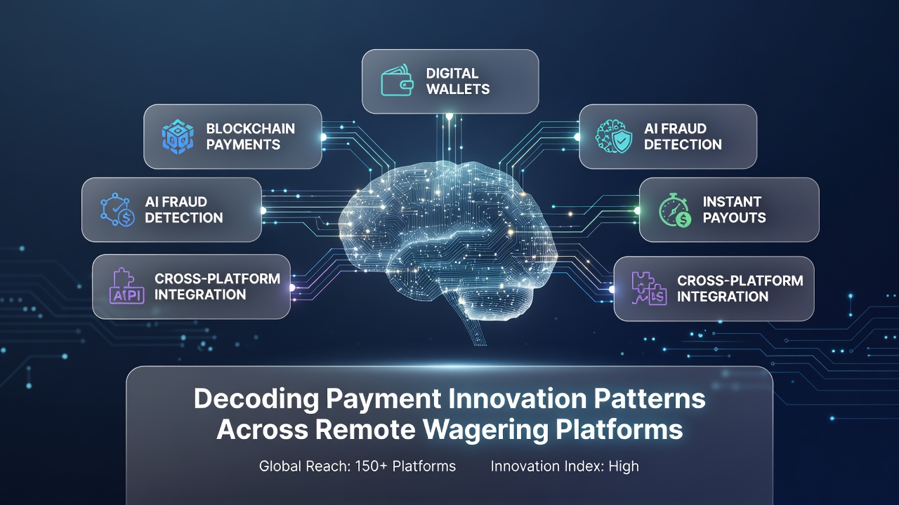 Overview of payment technology trends in remote wagering environments showing digital transaction interfaces