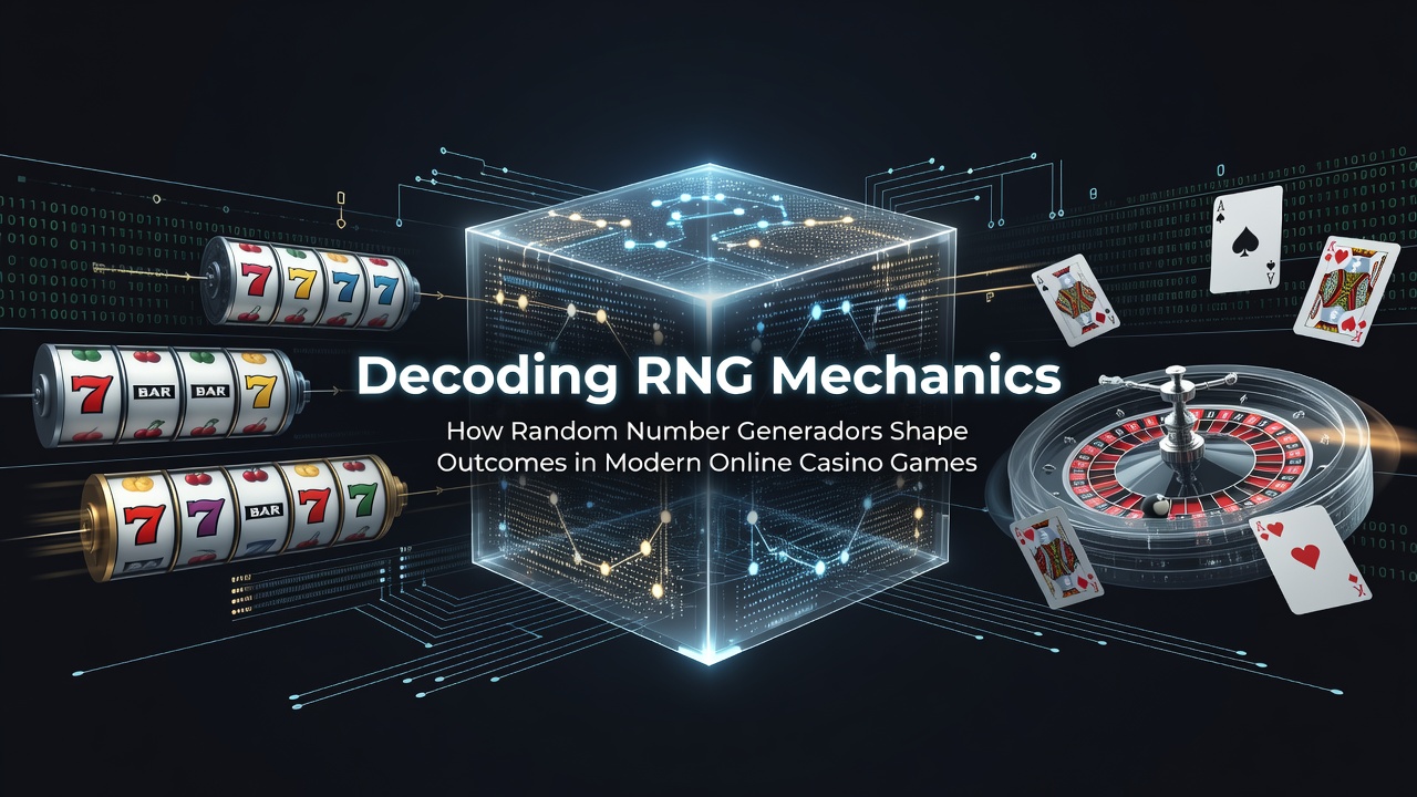 Diagram illustrating random number generator algorithms used in online casino games