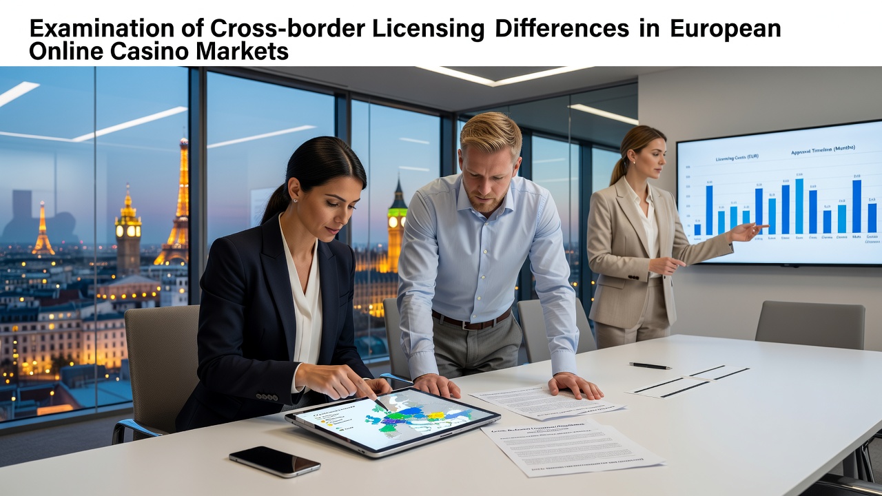 European map highlighting different online casino licensing zones across member states