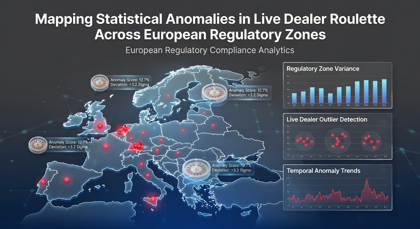 European roulette wheel with statistical overlay graphs showing anomaly detection patterns in live dealer settings