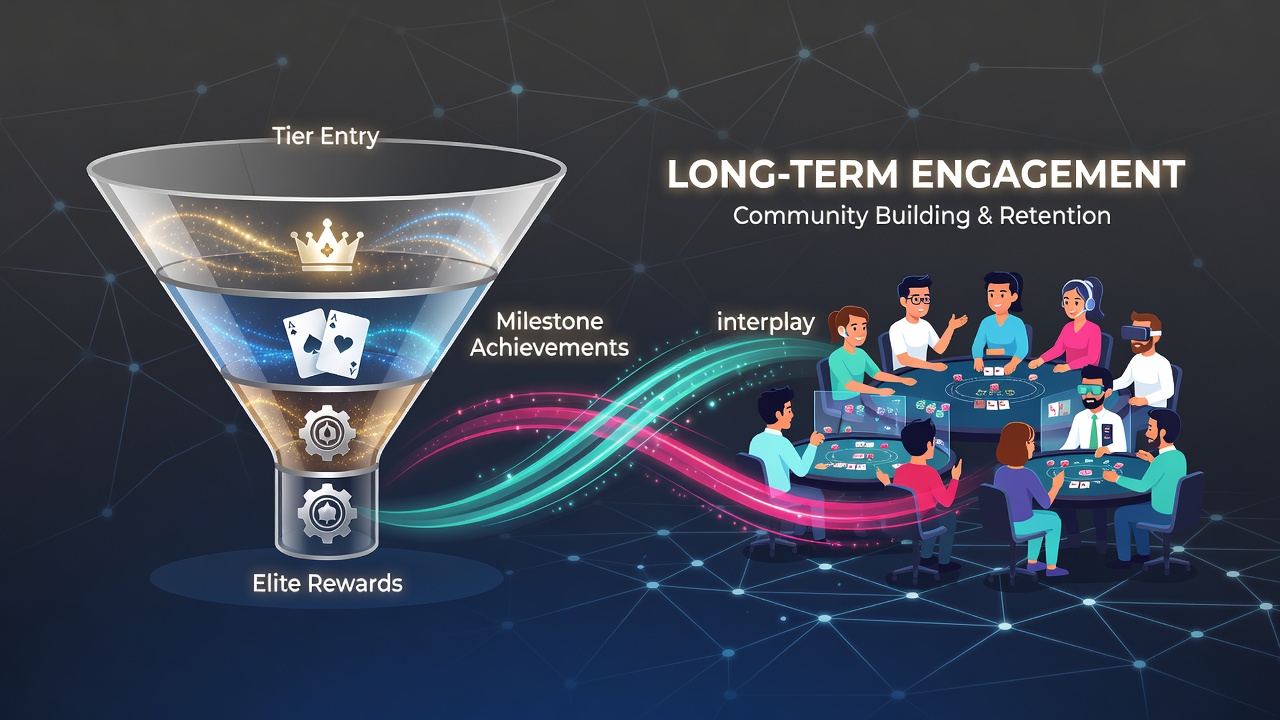Virtual table game interface showing player loyalty points accumulation during online poker sessions