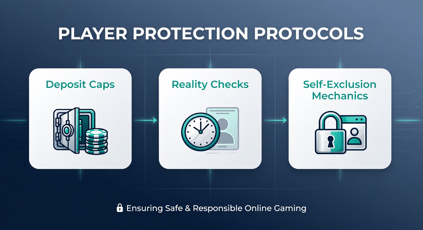 Digital interface showing a deposit limit prompt on an online casino platform, highlighting player control features