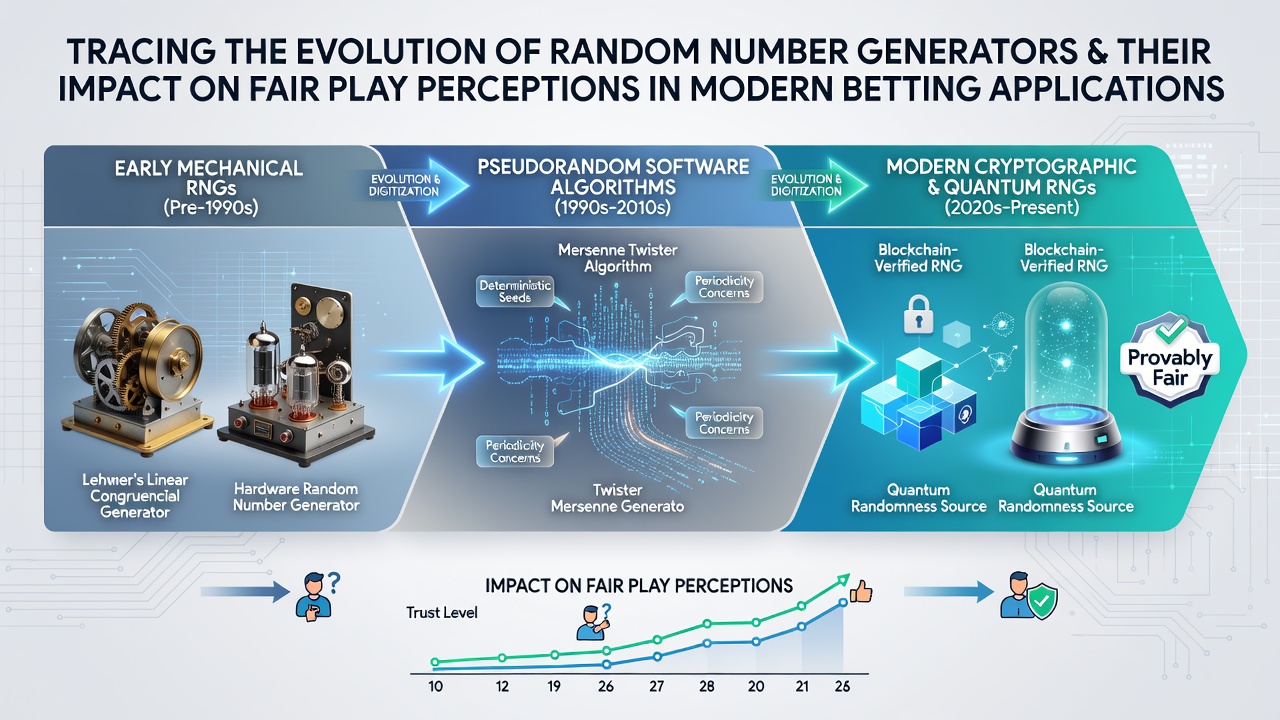 Early mechanical random number devices used in traditional slot machines and their transition to digital systems